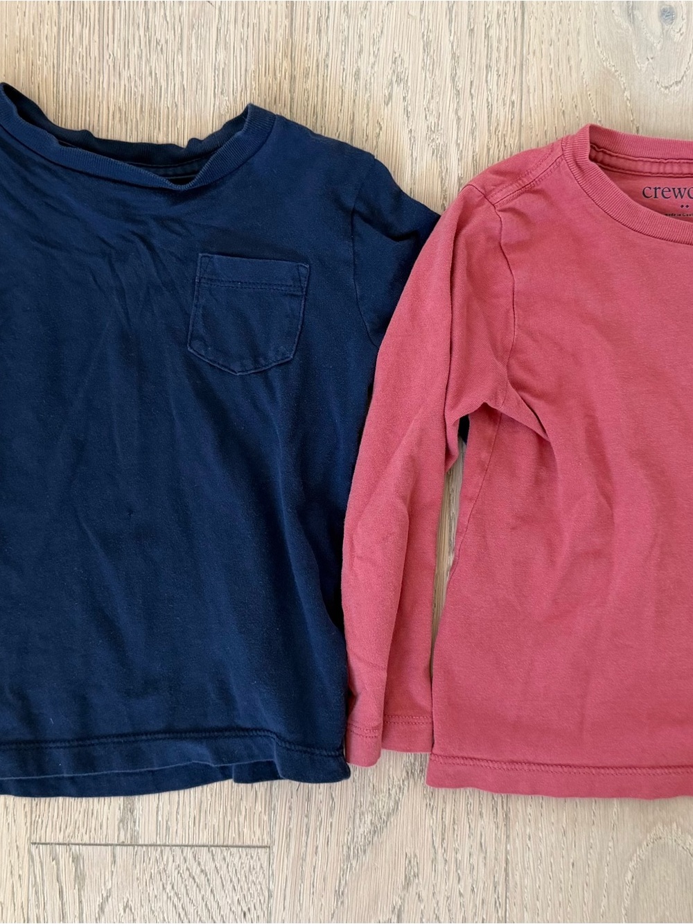 Bundle of 2 Crewcuts Kids' Long-Sleeve Tops - Navy & Red